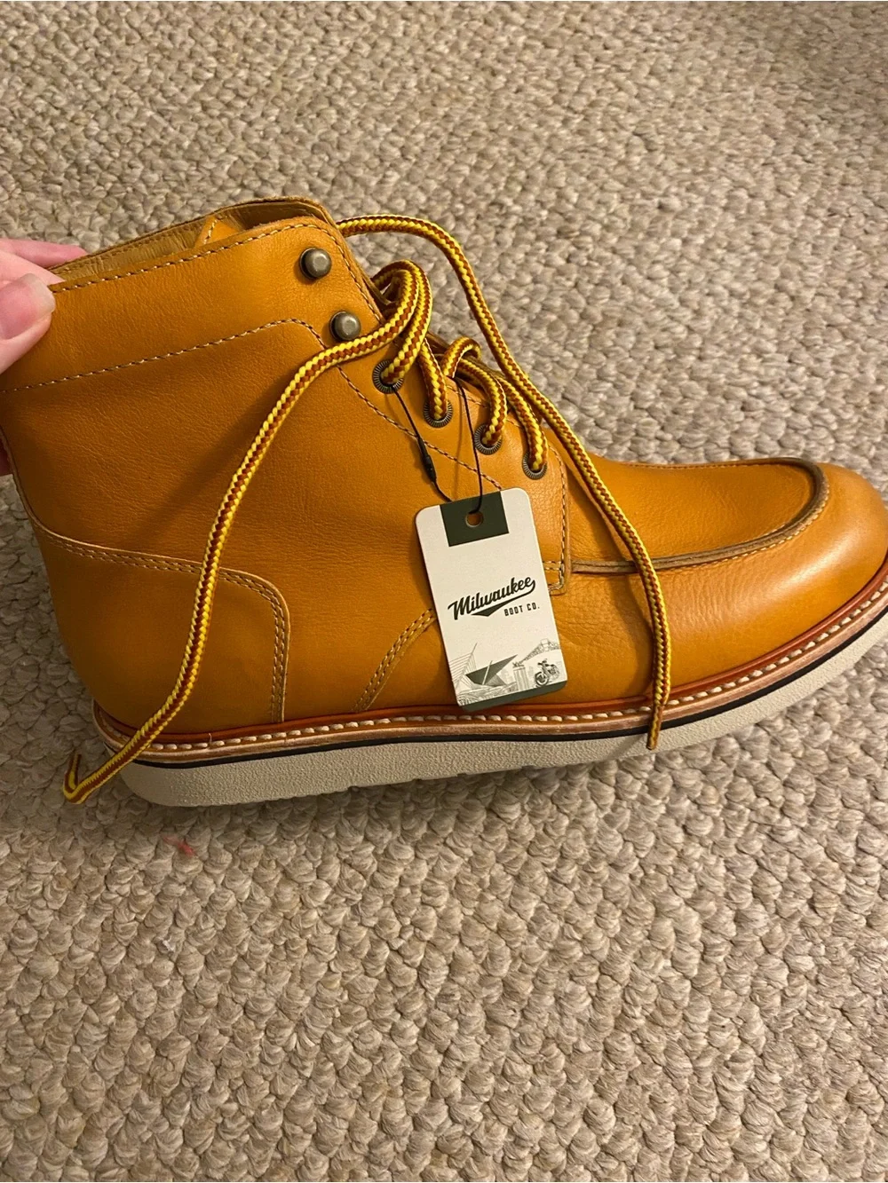 Milwaukee Boot Company Men’s Bradford Moc Toe Boot NWT